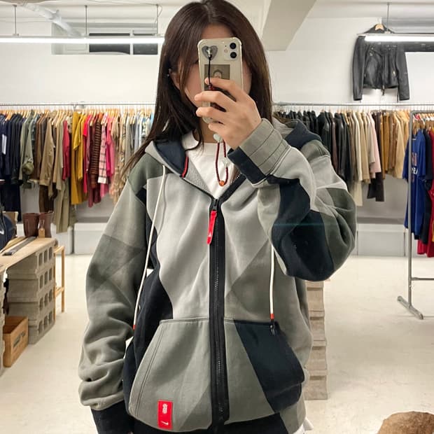 NIKE crazy pattern hood zip-up 나이키 크레이지