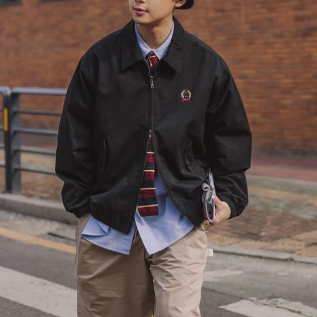 커버낫 블루종 점퍼 자켓 블랙 M