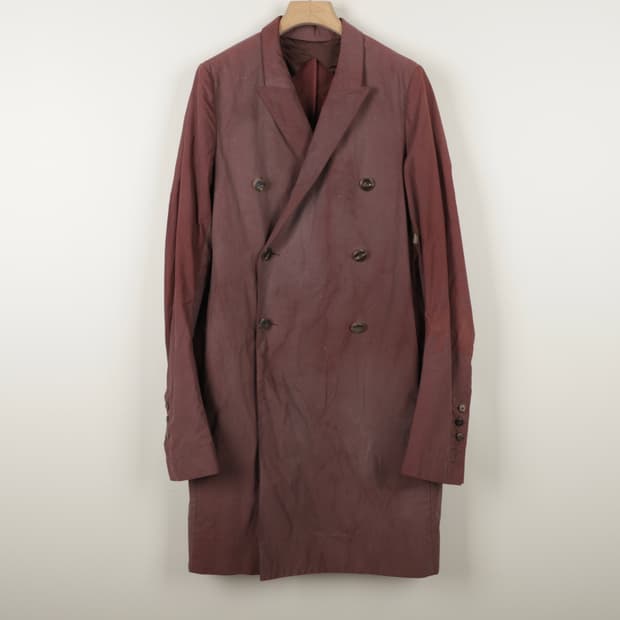 50 / Rick Owens 릭오웬스 런웨이 워싱 코튼 코트