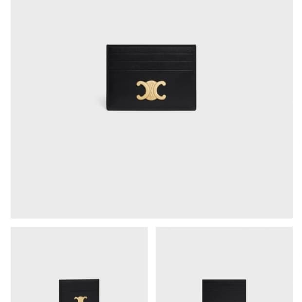 셀린느 트리옹프 카프스킨 카드지갑 새상품