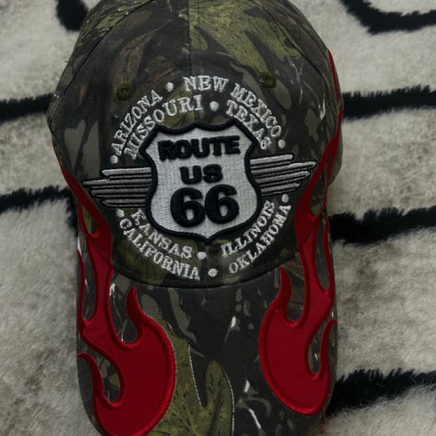 빈티지 리얼트리 자수 볼캡