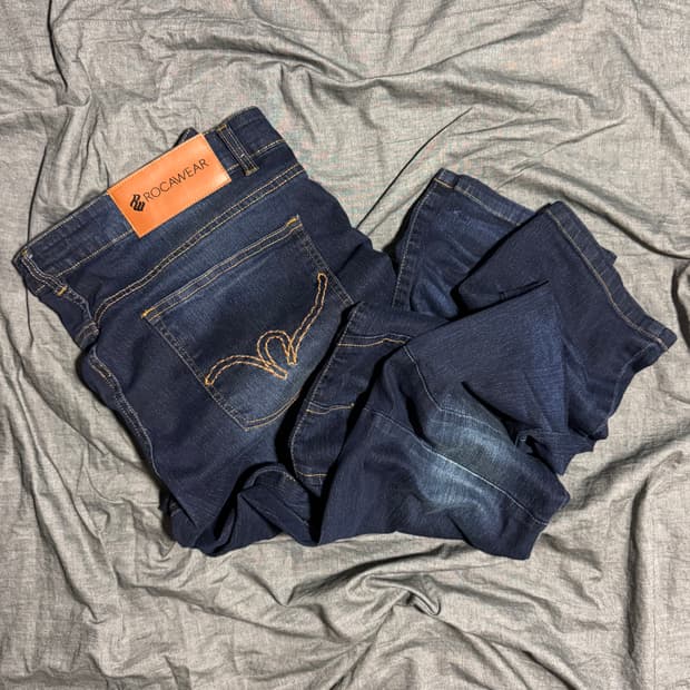 Slim Fit Moto / Biker Denim Jeans