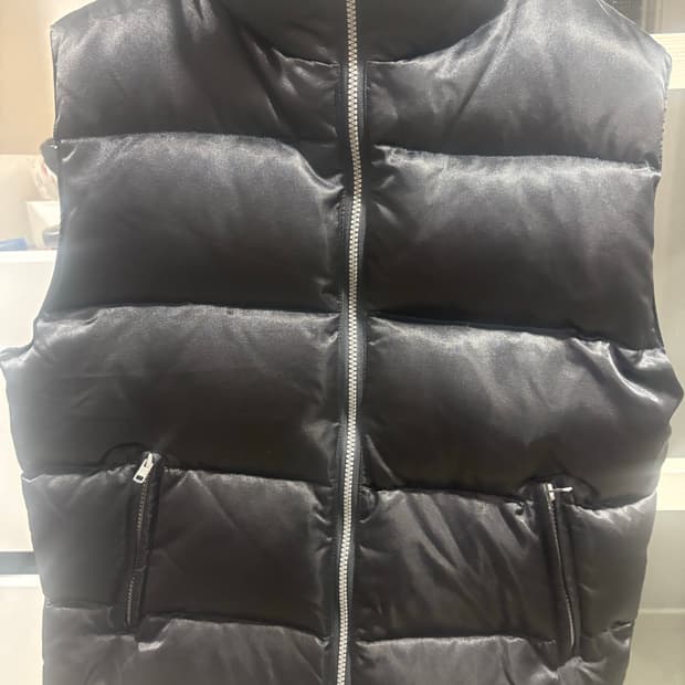 빈티지 패딩 푸퍼 베스트 블랙 L