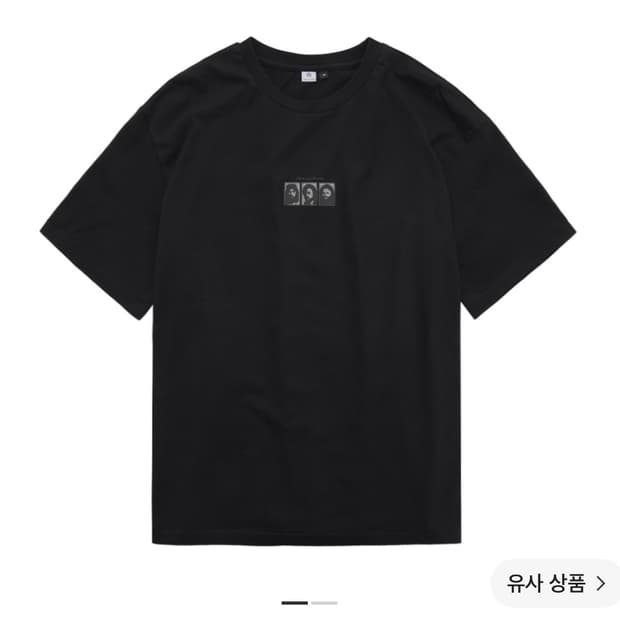 (2)폴리테루 1/2 그래픽 티셔츠 '어 퓨 굿 맨' 워시드 블랙