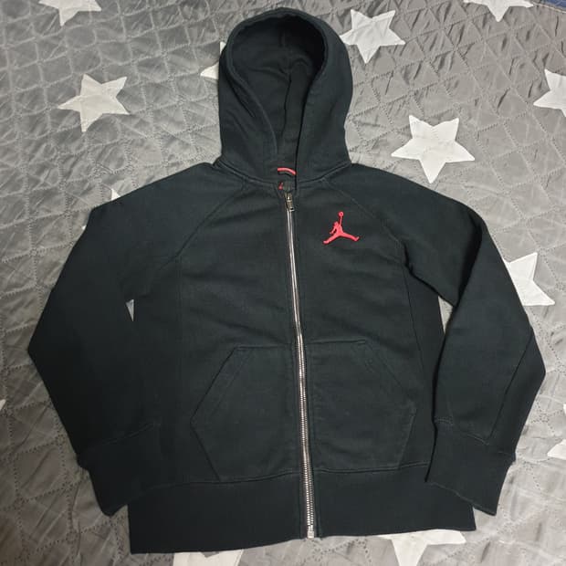 나이키 에어조던 딱붙핏 후드집업 블랙 (S)