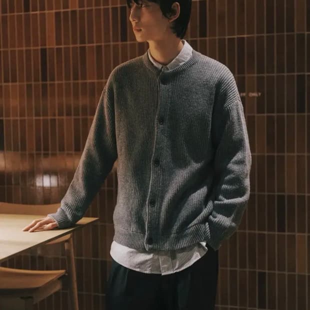 코오롱  24/7 시리즈 캐시미어 가디건 S사이즈