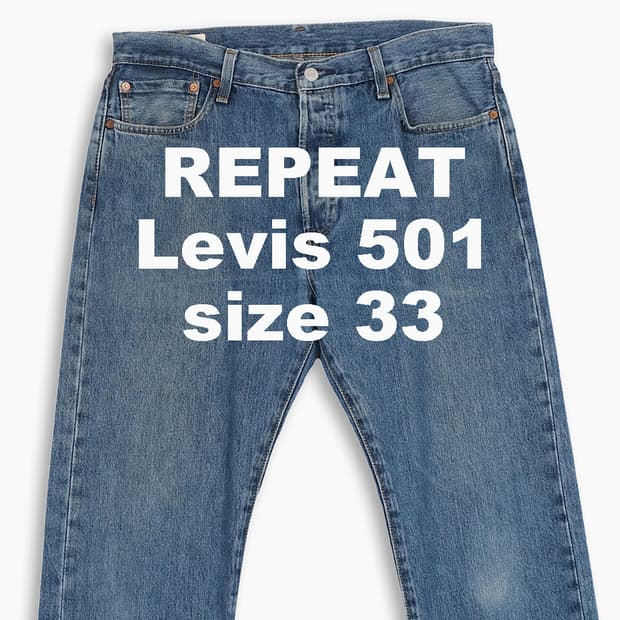 빈티지 리바이스 501 진청 33 사이즈 LV50134292
