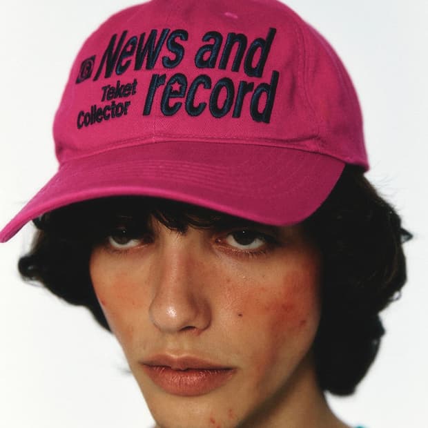 테켓 뉴스 앤 레코드 캡 모자 / 핑크