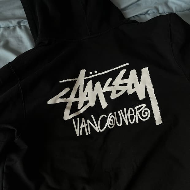 스투시 밴쿠버 후드집업 XL 블랙 105