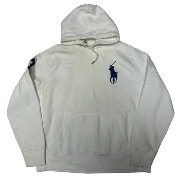 폴로 랄프로렌 빅포니 화이트후드티 XXL