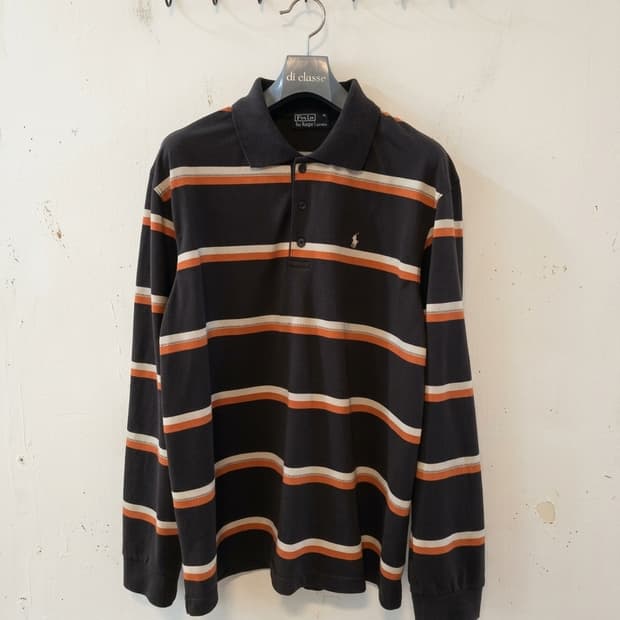 폴로 랄프로렌 스트라이프 긴팔 카라티 XL