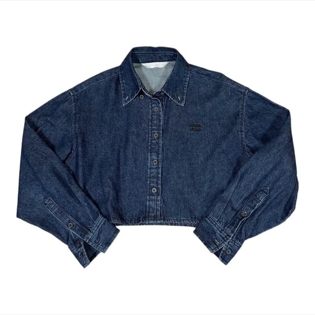  (바배) 에잇세컨즈 데님 크롭 셔츠