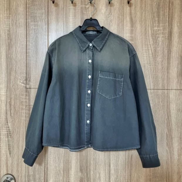 스티치 빈티지 워싱셔츠