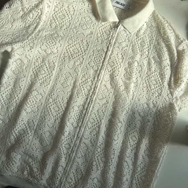 Palace 크로셰 니트 집업