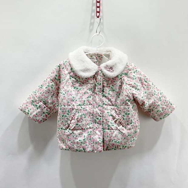 모이몰른 2024 여아 플라워패딩자켓 110