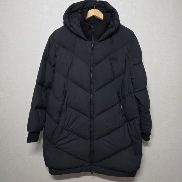 노스페이스 블랙  구스다운 롱패딩  사이즈 105  남여공용