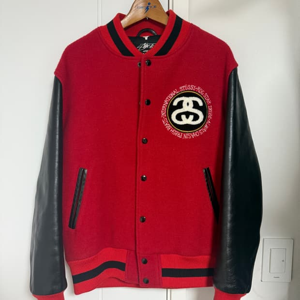 Stussy x Rocstar 바시티 자켓