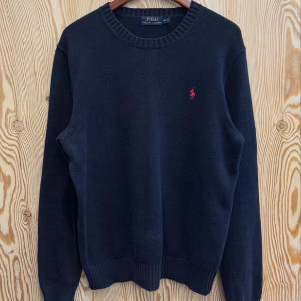 폴로 랄프로렌 니트 네이비