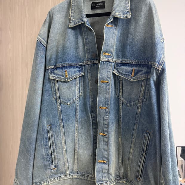 발렌시아가 오버핏 청자켓