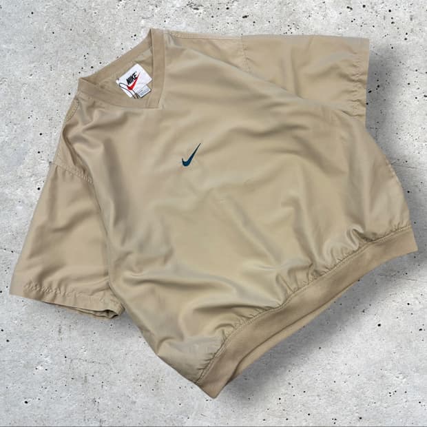 90s 나이키 반팔 바람막이 웜업 베이지 D513