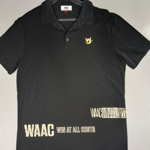 WAAC 폴로 티셔츠 블랙 2사이즈