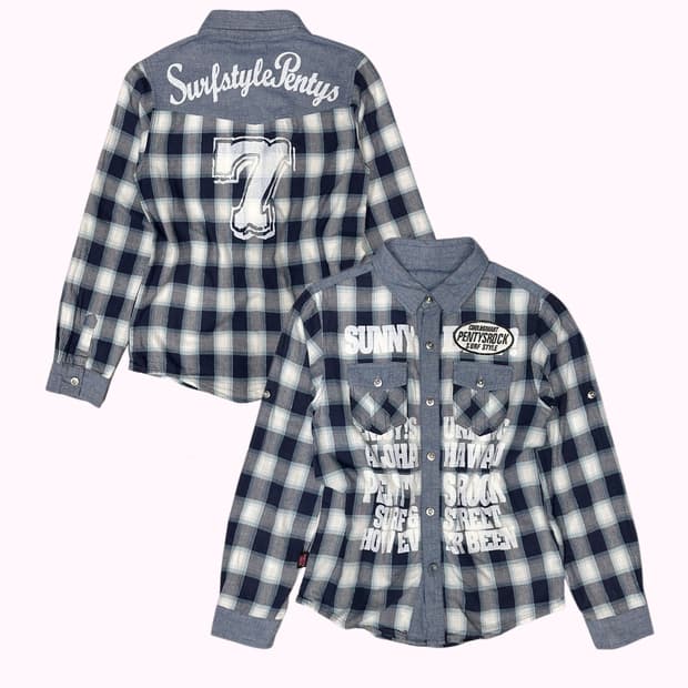 surfuer printing western shirt