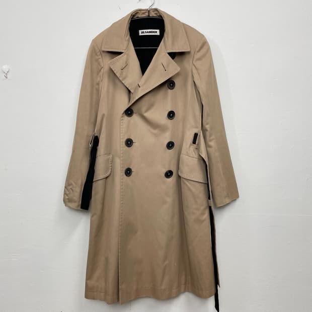 질샌더 JIL SANDER 베이지 더블브레스티드 트렌치코트 36