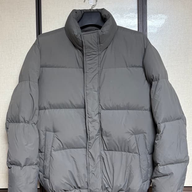 [100/L] 지오다노 푸퍼 숏 패딩 그레이