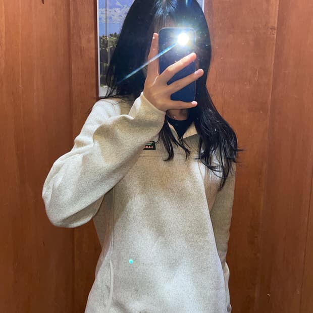 (L) L.L.Bean 엘엘빈 니트 반집업