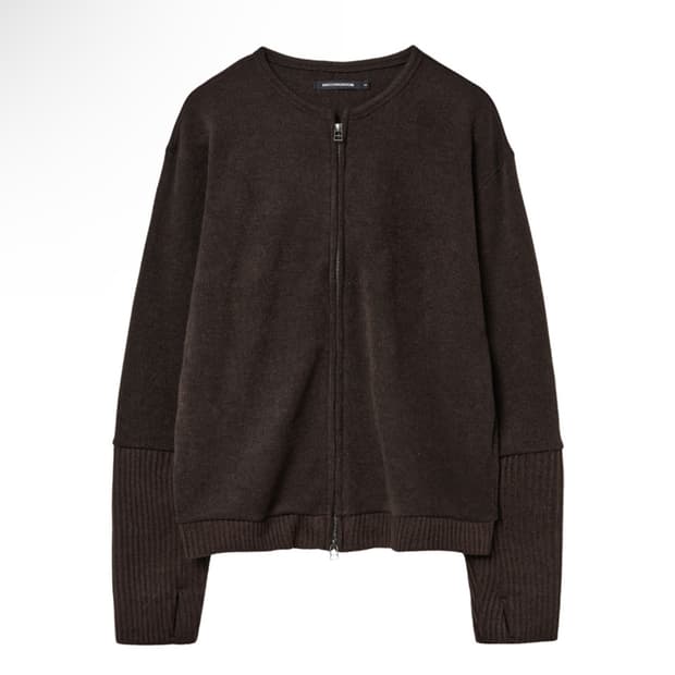 해칭룸 레이어 가디건 브라운 (4)