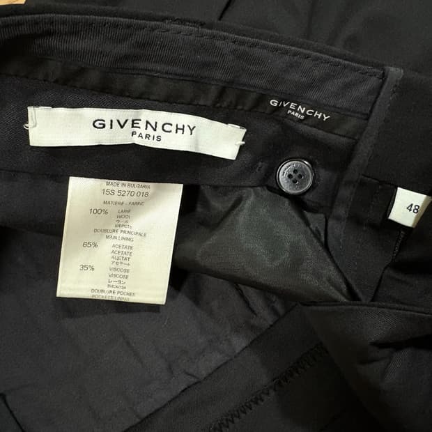 지방시 남자 울 슬렉스 EU48 size