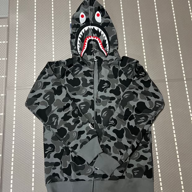 베이프 후드집업 / 그레이 L