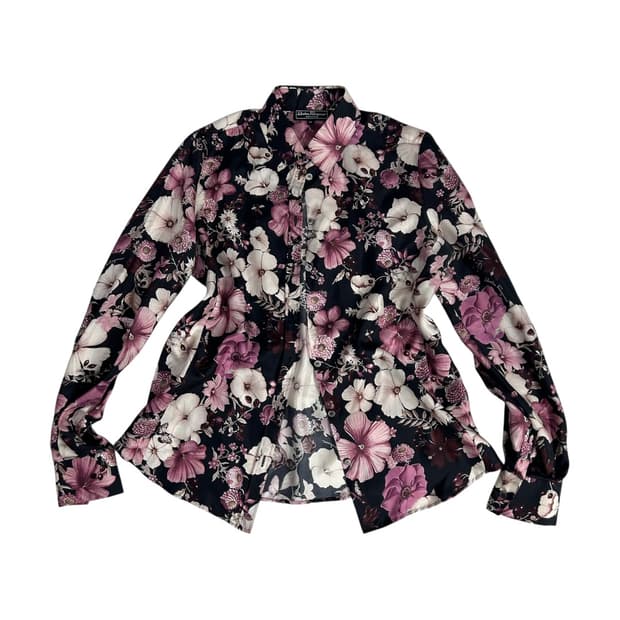 [Salvatore Ferragamo] 페라가모 오리엔탈 실크 블라우스