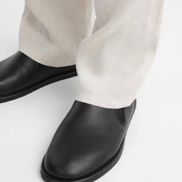 자라 레더 로퍼 스니커즈 