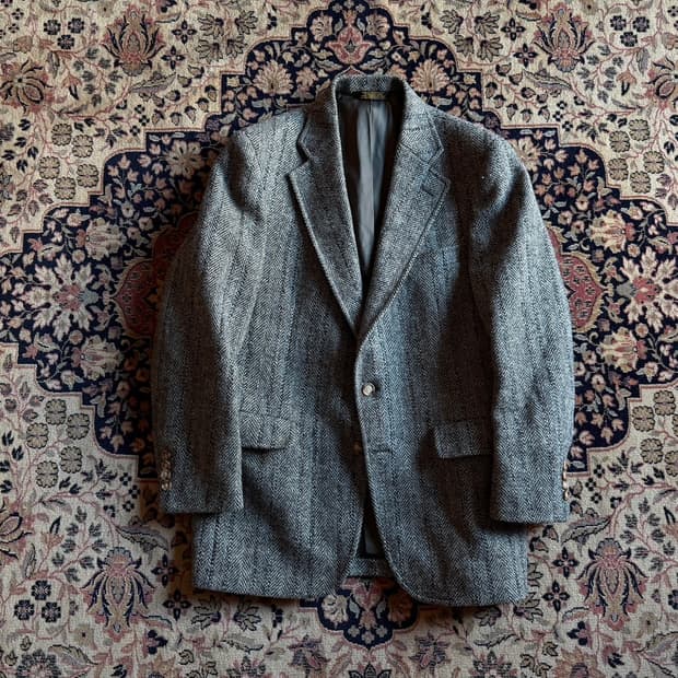 팜비치 해리스 트위드 자켓 100