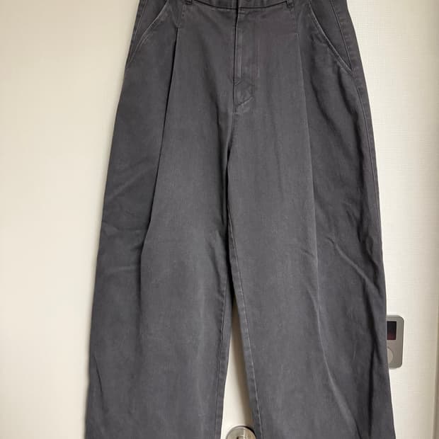 해칭룸 deep pleats trousers pants
