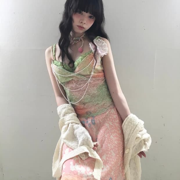 lovecannedfruit 럽캔 빈티지 페어리 코디세트 와이즈걸큐빈