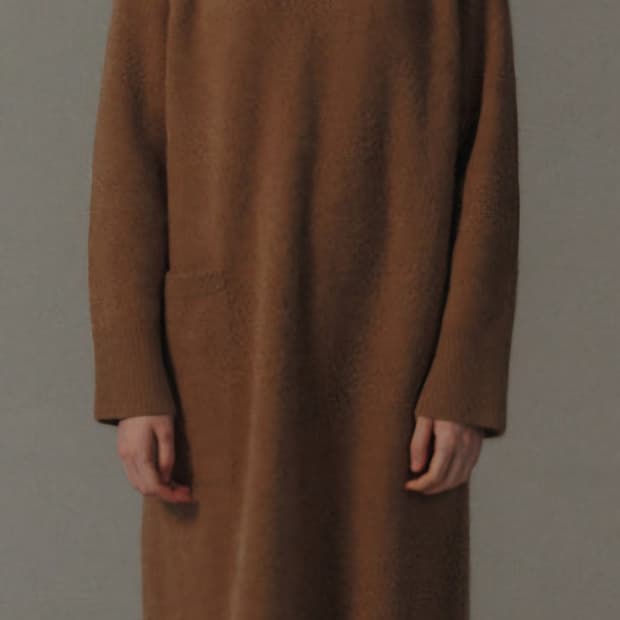 모노크롬 이베르 폭스 원피스 베이지