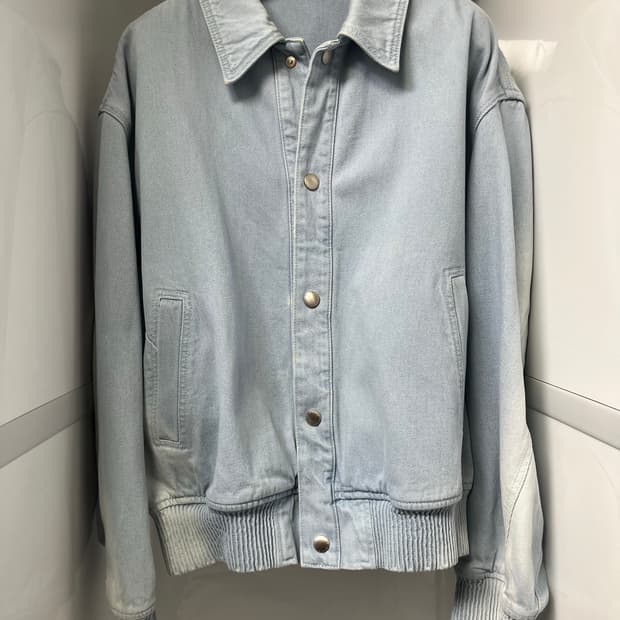 솔리드옴므 24ss 스카이블루 워시드 데님 자켓 50사이즈