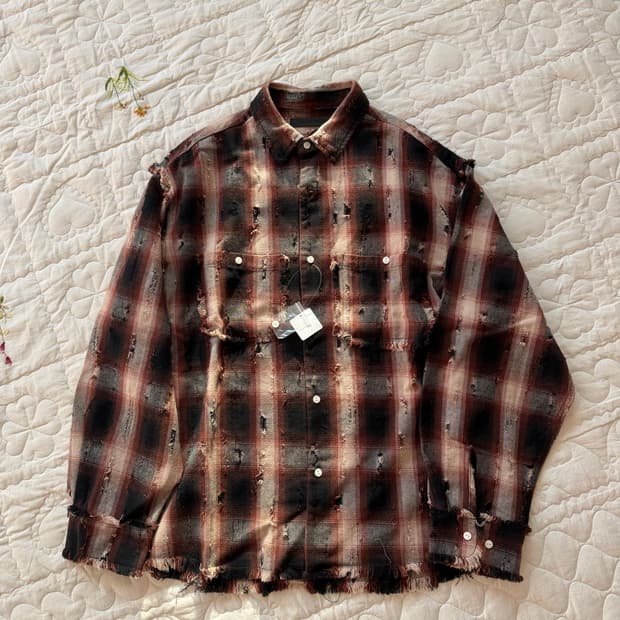 당케숀 일본매장신상 디스트레스 셔츠자켓 (해외에서도 라스트피스‼️)