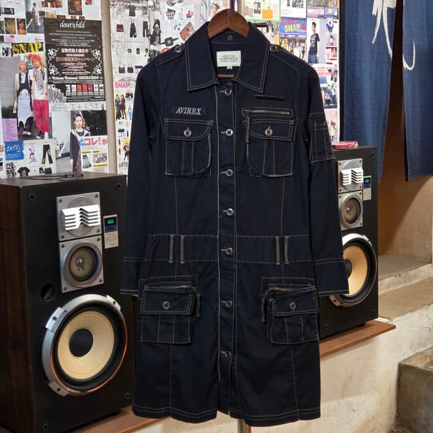 JPN 아비렉스 밀리터리 무드 멑티포켓 원피스 