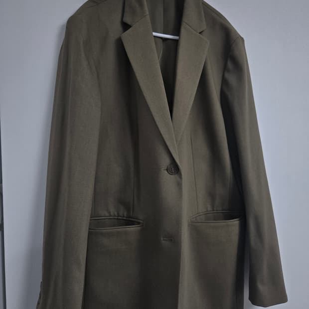 유니클로 카키 자켓 L