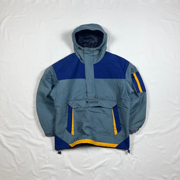 90’s 콜럼비아 스포츠웨어 풀오버 후드 푸퍼자켓