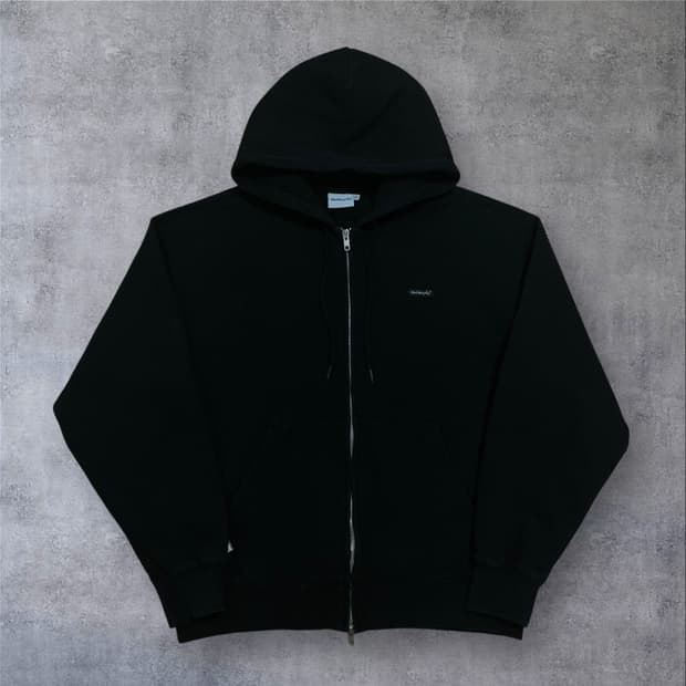 마크곤잘레스 스펠아웃 로고 블랙 후드 집업