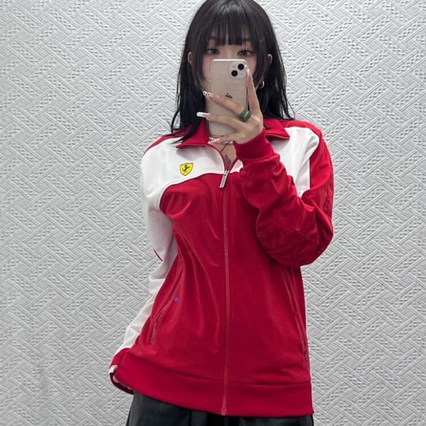 푸마 빈티지 모터 레이싱 페라리 져지 집업 100 C11196