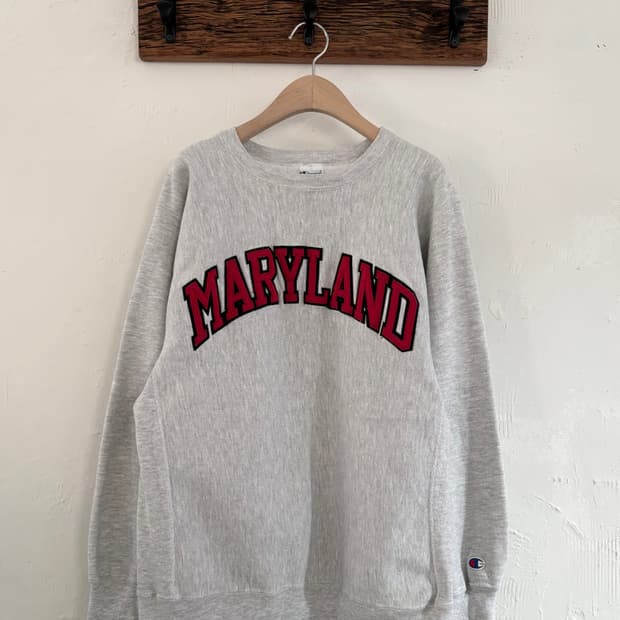 Champion 챔피온 리버스위브 MARYLAND 멜란지그레이 스웻셔츠 