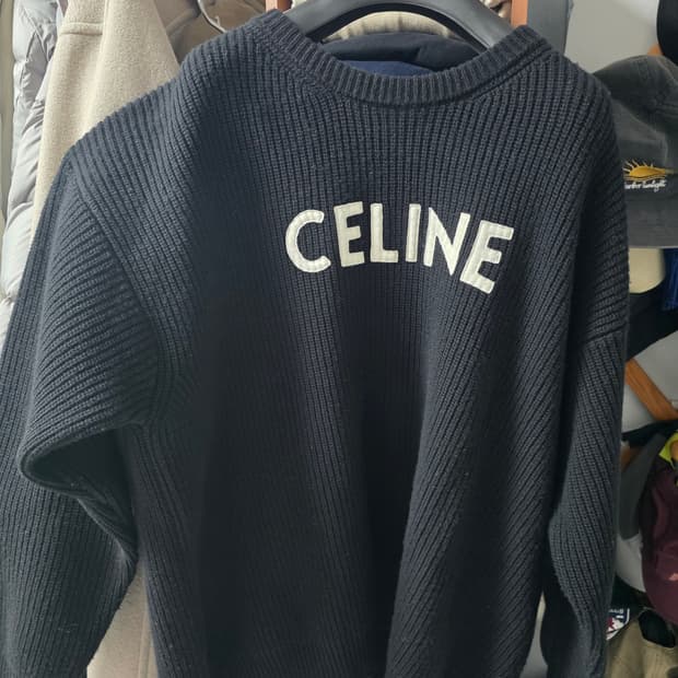 셀린느 리브드 울 니트 XL 사이즈