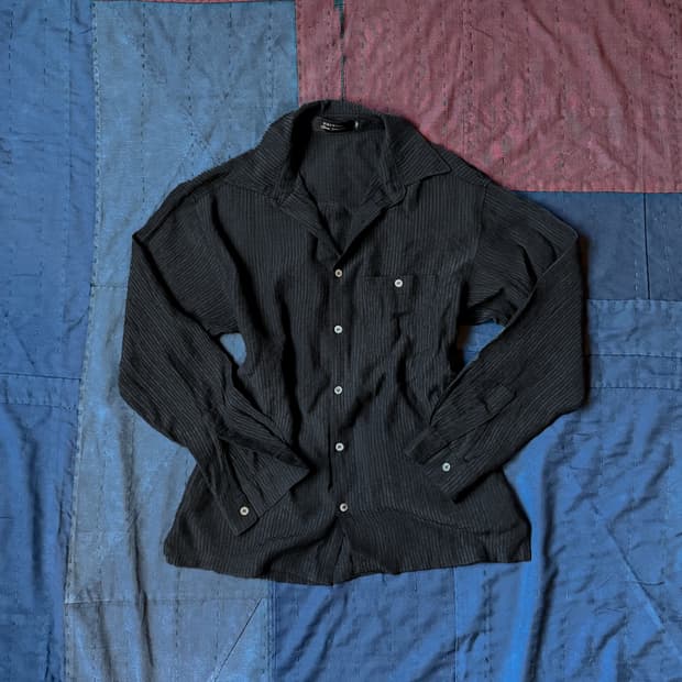 버드노트 파라다이스 로드 레이온 셔츠 블랙 44