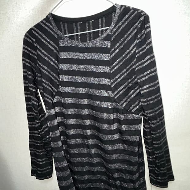 그런지 스트라이프 긴팔