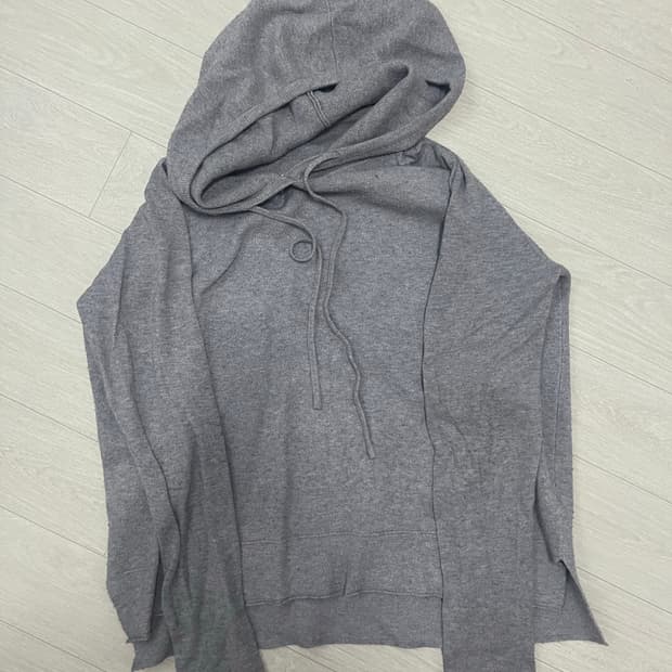 그레이 니트 후드티s